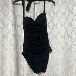 Stylish Black womens One Piece Swimsuit